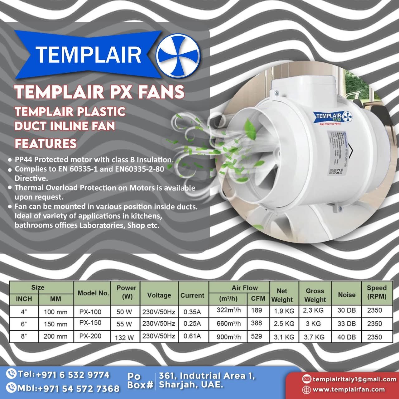 Templait TX Fans
