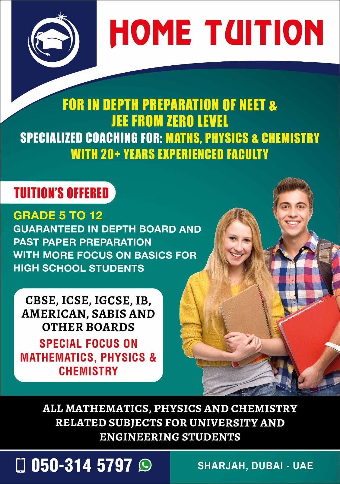 Home Tution Available Sharjah and Dubai