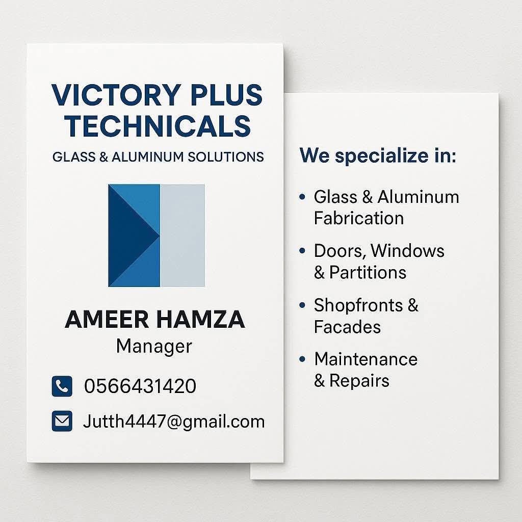 Victory Plus Technicals Glass and Aluminium Services