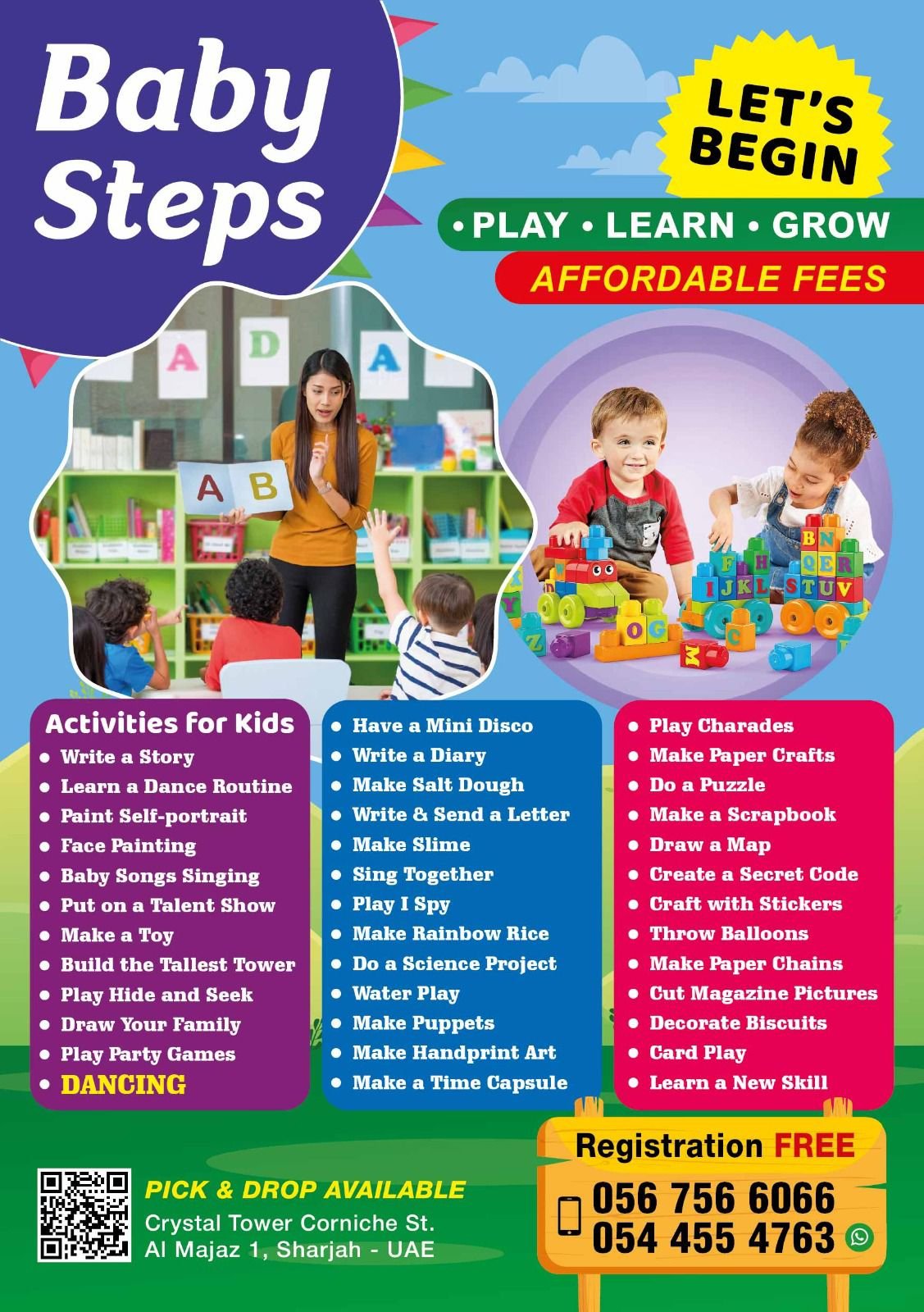 Baby Steps , Play - Learn - Grow