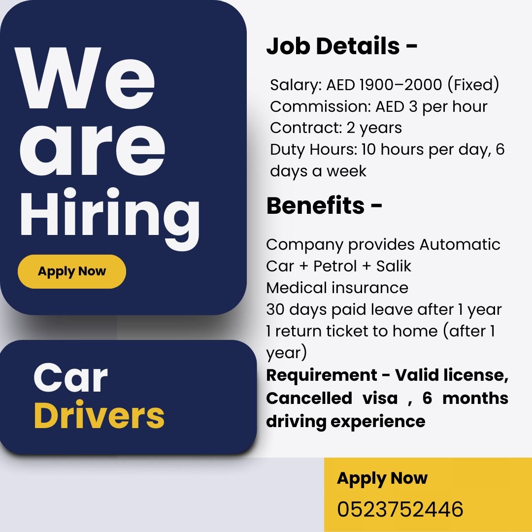 Car Driver for delivery service